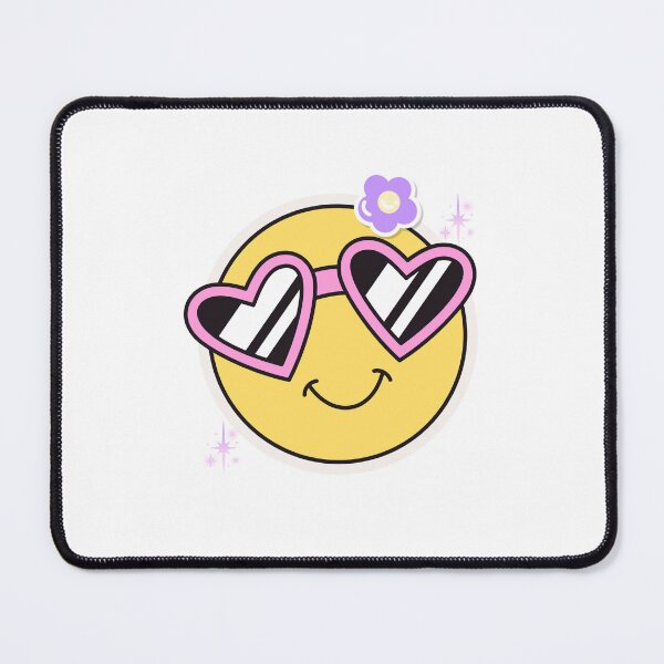 Item preview, Cute Retro Smiley Face Heart Sunglasses Emoji designed and sold by Cafya.