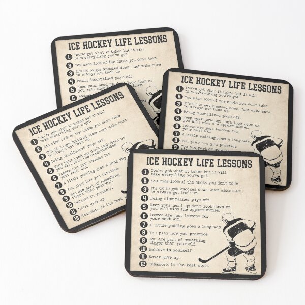 Item preview, Hockey Life Lessons For Boys , Hockey Dad Gifts, Hockey Gift for Bedroom Bathroom Living Room designed and sold by scrambledpeg.