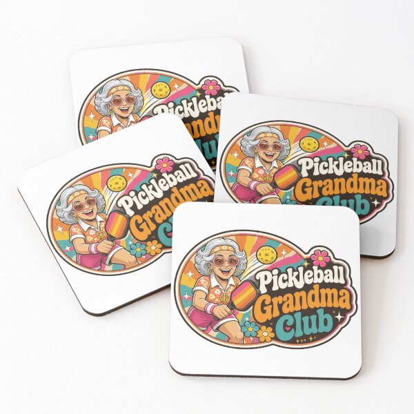 Item preview, Pickleball Grandma Club Retro 70s Groovy Badge T-Shirt - Energetic Grandma Pickleball Alternative titles designed and sold by Innersoul studio.