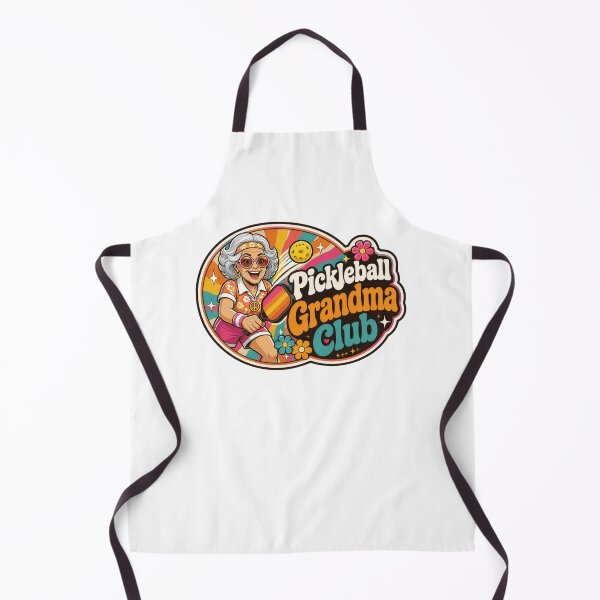 Item preview, Pickleball Grandma Club Retro 70s Groovy Badge T-Shirt - Energetic Grandma Pickleball Alternative titles designed and sold by The Curio Cabinet.