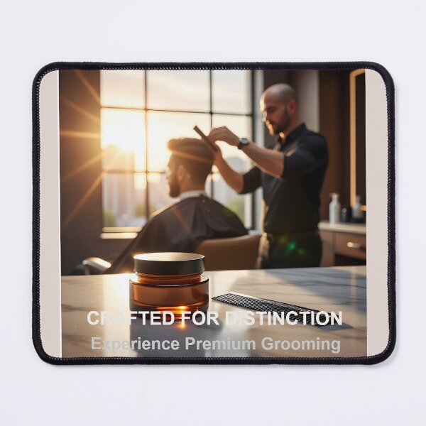 Item preview, Amber Glass Pomade Jar and Metallic Comb: Luxury Hair Product Branding designed and sold by Creative-RE.