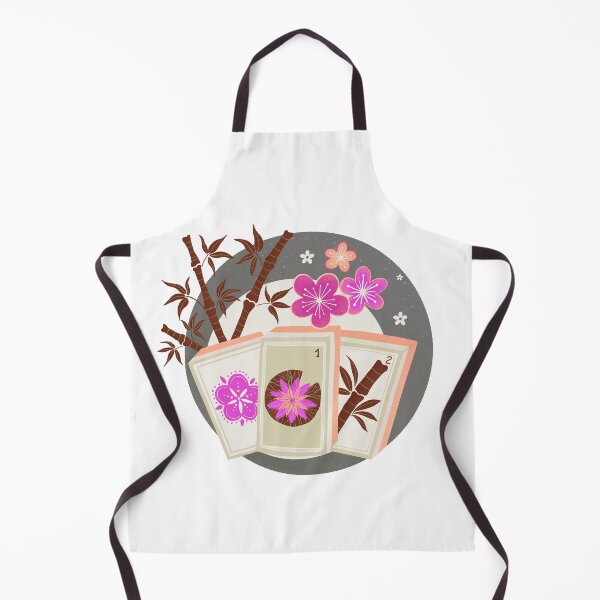 Item preview, Mahjong Garden - retro bubble badge - pink and gray designed and sold by Home Cyn Home.