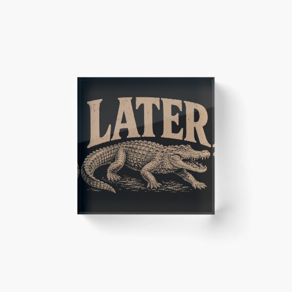 Item preview, Later Gator Vintage Retro Alligator designed and sold by the-TeeSpark.