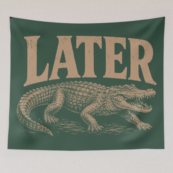 Item preview, Later Gator Vintage Retro Alligator designed and sold by the-TeeSpark.