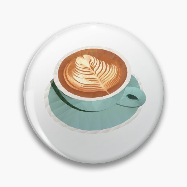 Item preview, Latte Art - Minimalist Cafe Culture Sticker designed and sold by polymolystudio.