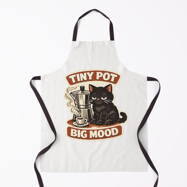 Item preview, Tiny Pot Big Mood Moka Cat designed and sold by Concrete Coffee Studio.