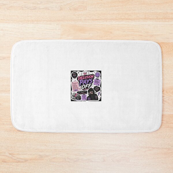 Item preview, Delusion Pays Off | Manifest It Until It Happens Sticker designed and sold by Ananyamalik12.