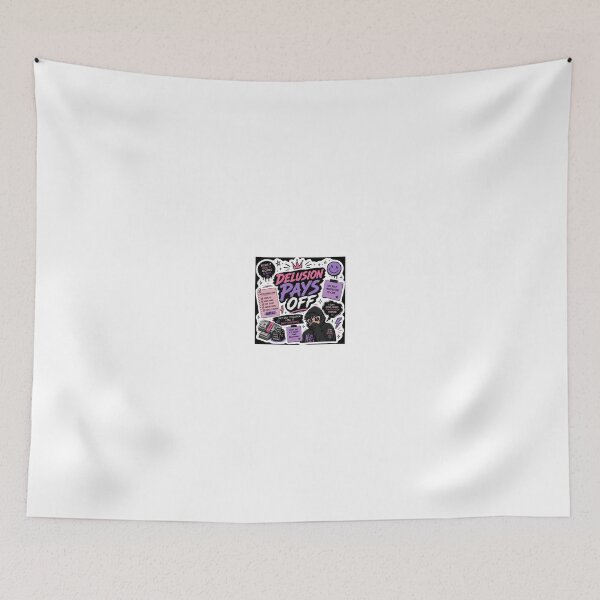 Item preview, Delusion Pays Off | Manifest It Until It Happens Sticker designed and sold by Ananyamalik12.