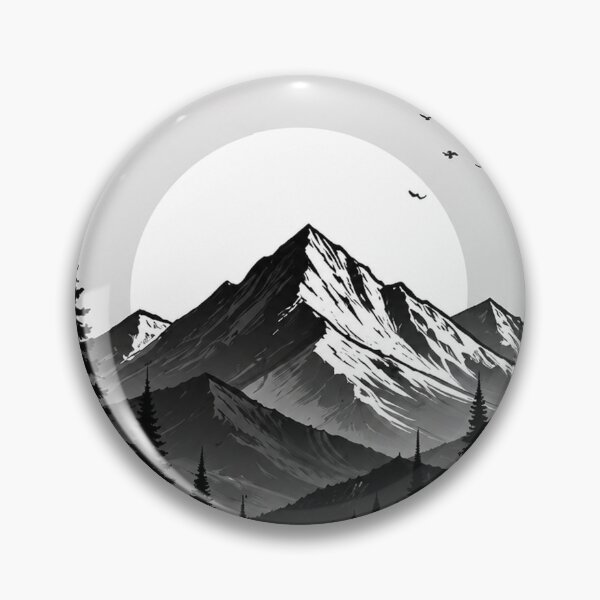 Item preview, Stay Positive Keep Going Mountain Adventure Motivational Nature T-Shirt | Minimal Black and White Wilderness Design designed and sold by NBT-NOVA.
