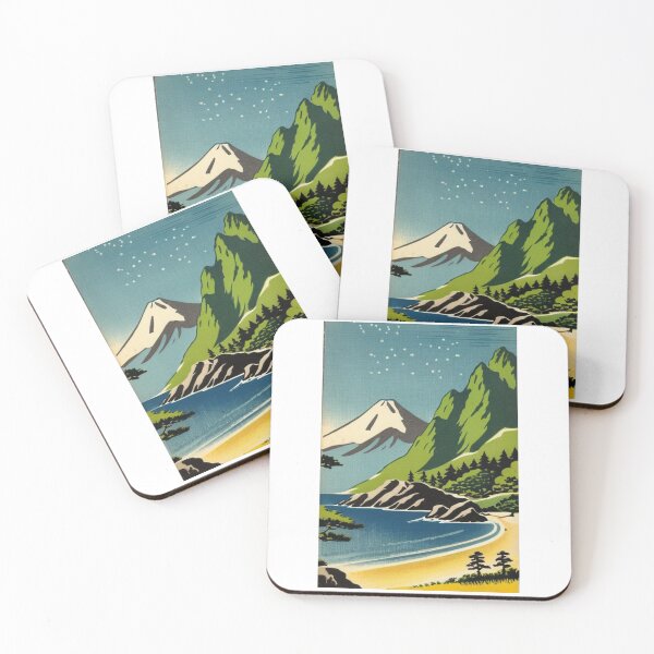 Item preview, Travel - Art Deco Poster, Mountain and Coastal Landscape of the 1930s designed and sold by Reverso-Design.