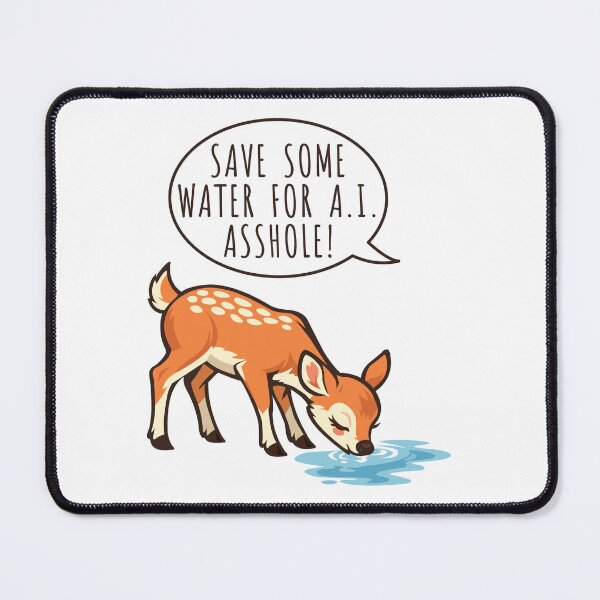 Item preview, Save some water for Artificial intelligence - AI resource satire joke designed and sold by messy-nessie.
