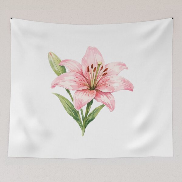 Item preview,  Pink Lily in Full Bloom designed and sold by odkocreative.
