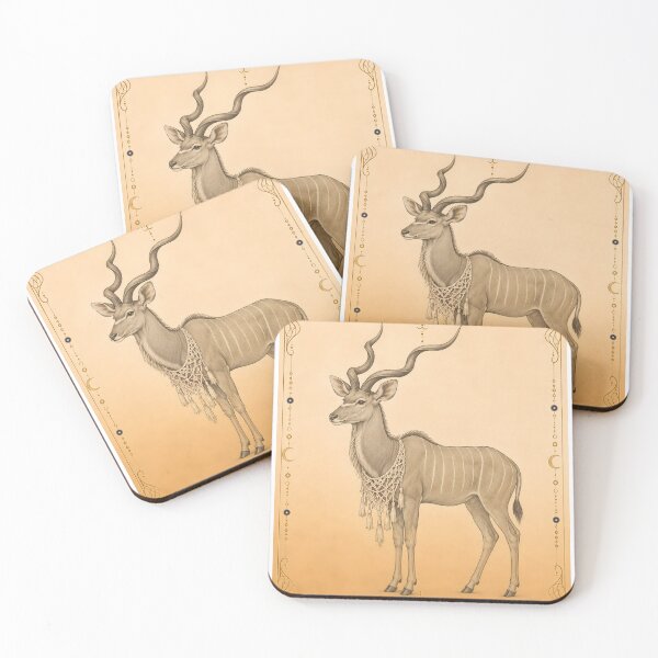 Item preview, Boho Kudu Antelope Print – Celestial African Animal Art designed and sold by Martin's_Design.