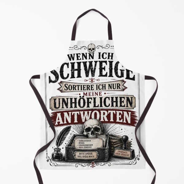 Item preview, When I'm silent, I'm just sorting through my rude answers | Sarcastic vintage design designed and sold by Peter Kaul.