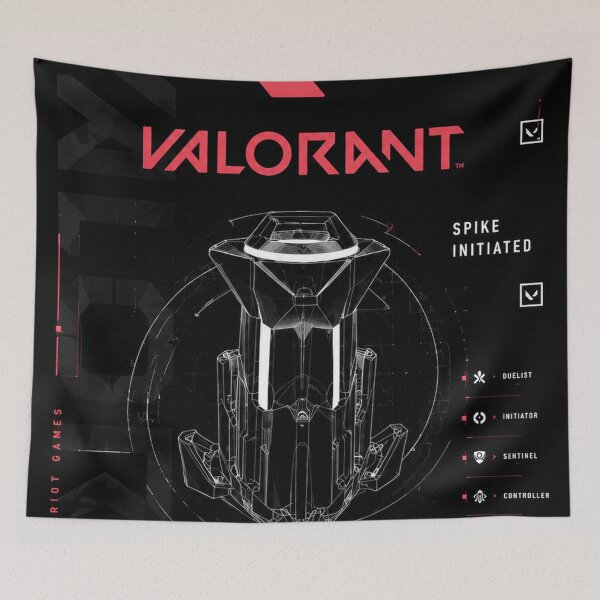 Item preview, Valorant Spike Initiated Blueprint Poster | Tactical FPS Gaming Wall Art | Cyber Esports Design designed and sold by NBT-NOVA.