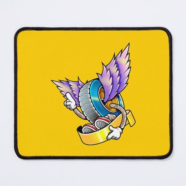 Item preview, Cool Flying Cartoon Tire Character Illustration designed and sold by Lexkon Liu's art.