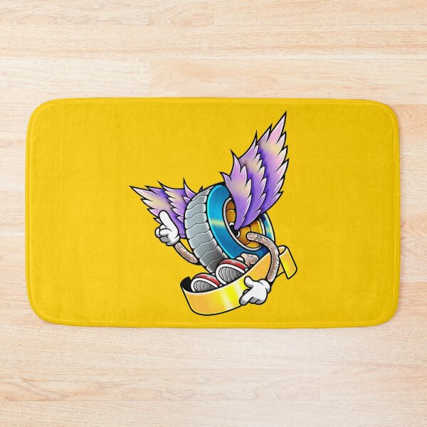 Item preview, Cool Flying Cartoon Tire Character Illustration designed and sold by Lexkon Liu's art.