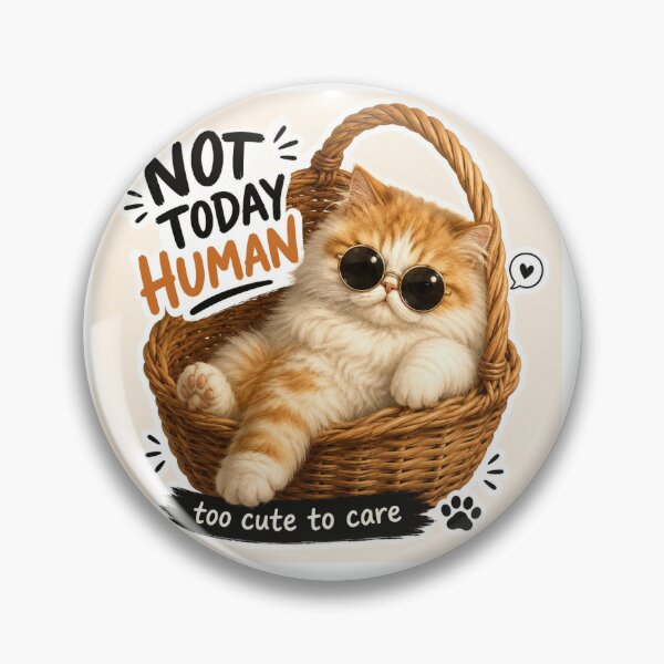 Item preview, Not Today Human Funny Cat Shirt – Too Cute To Care Cat Lover Gift designed and sold by Rogue Heart Collective™.