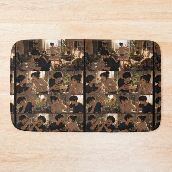 Item preview, Student Life Cozy Reading Room Comic Print designed and sold by Grafititee.