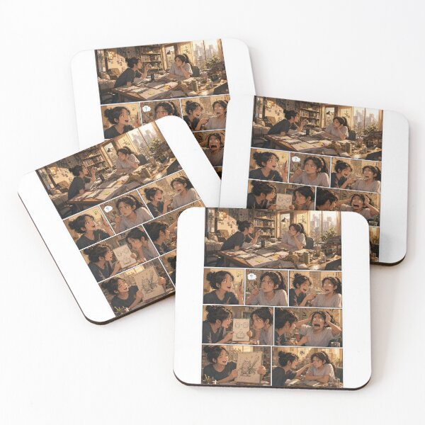 Item preview, Student Life Cozy Reading Room Comic Print designed and sold by Grafititee.