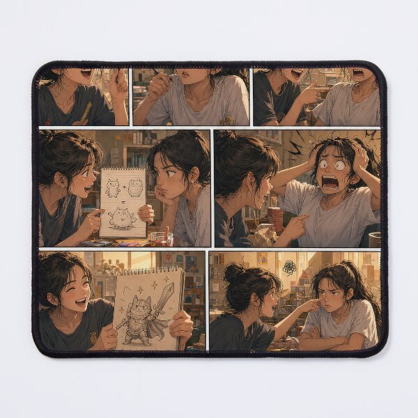 Item preview, Student Life Cozy Reading Room Comic Print designed and sold by Grafititee.