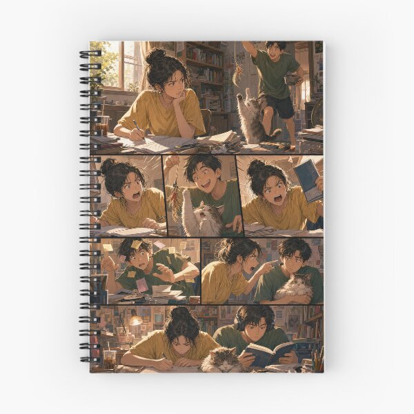Item preview, Student Life Cozy Reading Room Comic Print designed and sold by Grafititee.