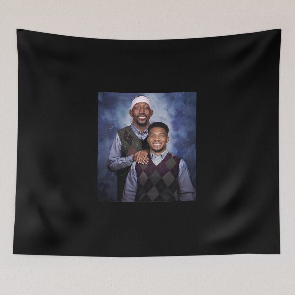 Item preview, Giannis Antetokounmpo Bam Adebayo Step Brothers Miami Basketball designed and sold by DesignForYou79.