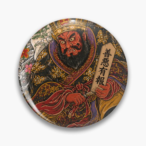 Item preview, Enma Daiō – King of Hell | Japanese Irezumi Art designed and sold by キンタロウ インク.