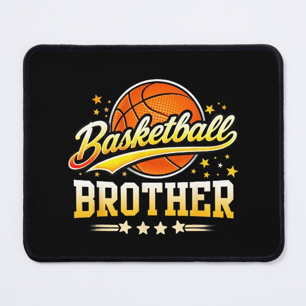Item preview, Basketball Brother Family Matching Sports Typography with Vintage Ball designed and sold by allistermariam.