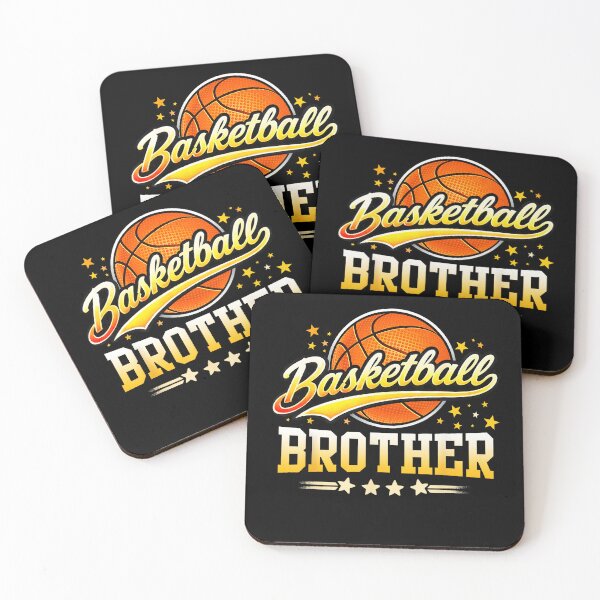 Item preview, Basketball Brother Family Matching Sports Typography with Vintage Ball designed and sold by allistermariam.