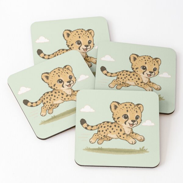 Item preview, Fast & Fierce Cute Cheetah designed and sold by MellowMunchkins.