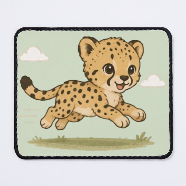 Item preview, Fast & Fierce Cute Cheetah designed and sold by MellowMunchkins.