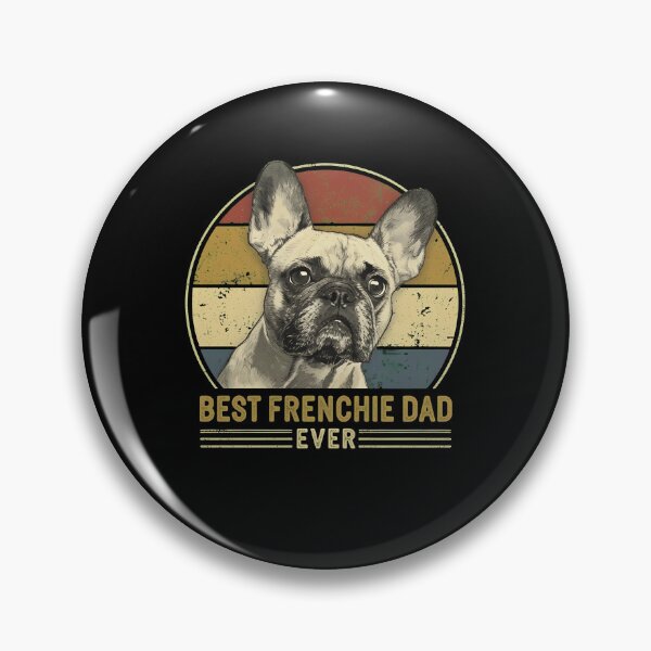 Item preview, Best Frenchie Dad Ever Retro Dog Portrait designed and sold by SoyLamderma.