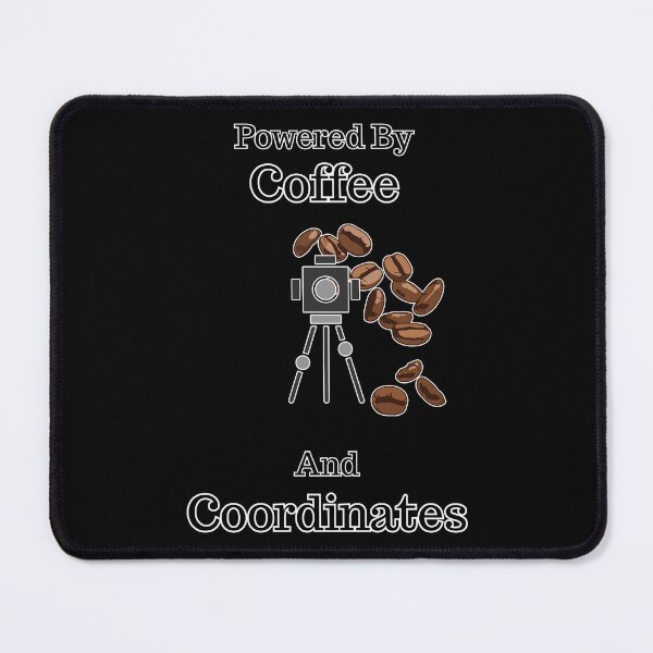 Item preview, Powered By Coffee And Coordinates Gift Idea For Land Surveyors designed and sold by Glitch-Cult.