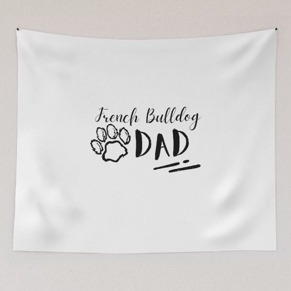 Item preview, French Bulldog DAD Paw Print Script Apparel designed and sold by SoyLamderma.