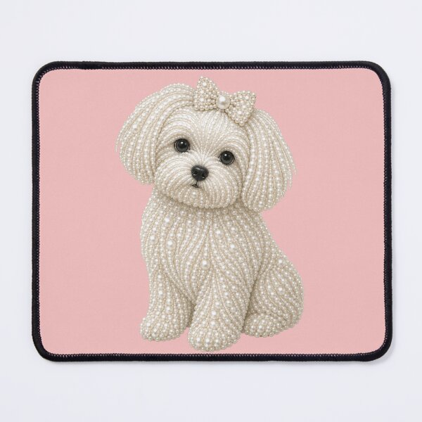 Item preview, Adorable Pearl-inspired White Maltese Puppy designed and sold by pixiedustpaint.