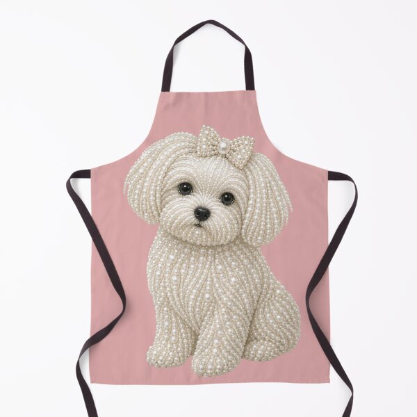 Item preview, Adorable Pearl-inspired White Maltese Puppy designed and sold by pixiedustpaint.
