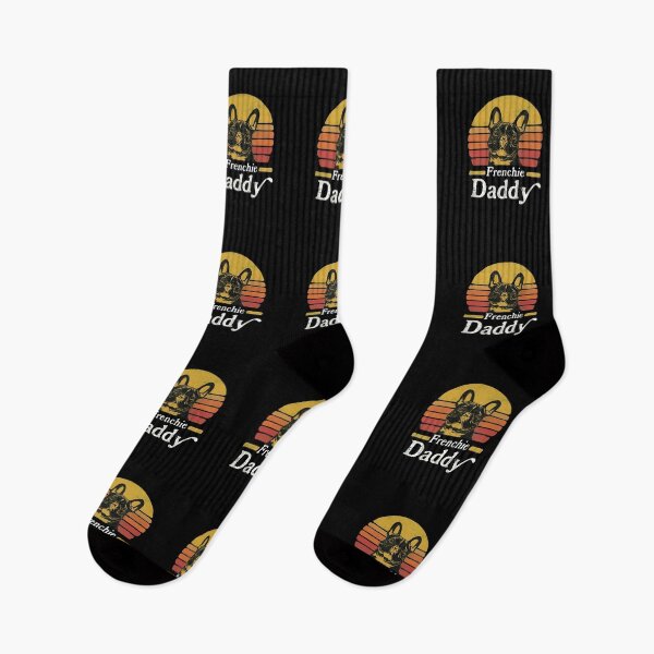 Item preview, Frenchie Daddy Retro Sunset Dog Owner Gift designed and sold by SoyLamderma.