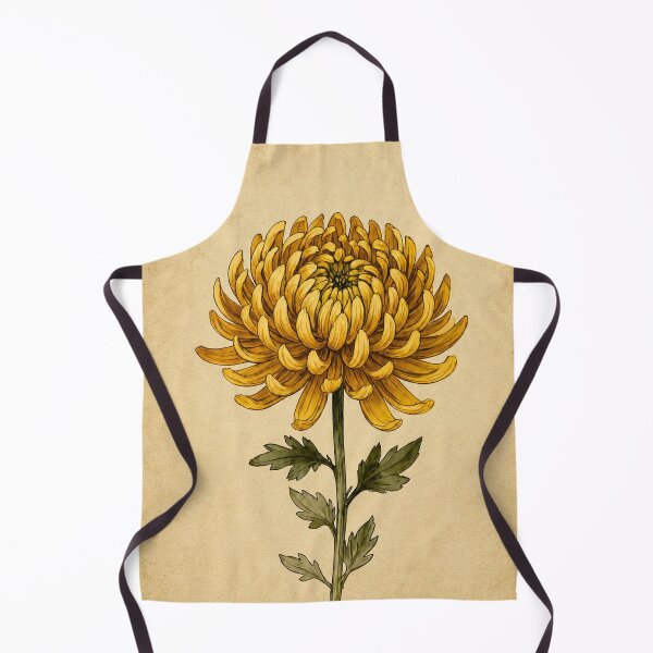 Item preview, Vintage Golden Spider Chrysanthemum Illustration - Antique Botanical Flower Art designed and sold by Darlin8888.