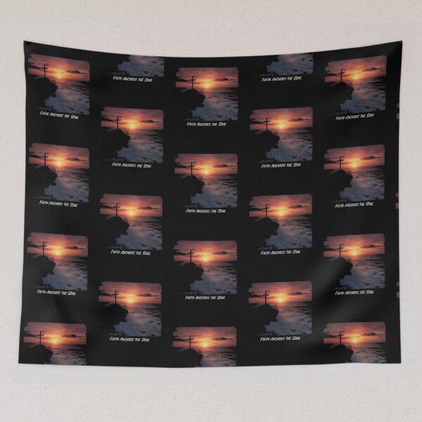 Item preview, Faith Anchors The Soul Cliffside Cross Sunset Serenity designed and sold by Avery Lane Studios.