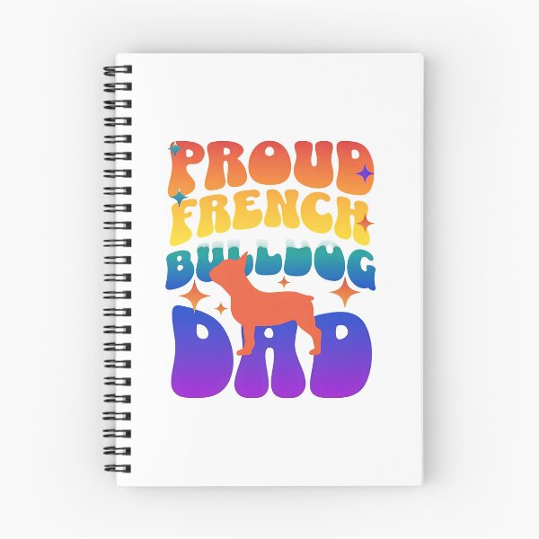 Item preview, Proud French Bulldog Dad Retro Rainbow designed and sold by SoyLamderma.