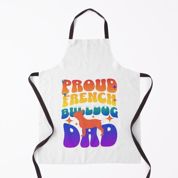 Item preview, Proud French Bulldog Dad Retro Rainbow designed and sold by SoyLamderma.