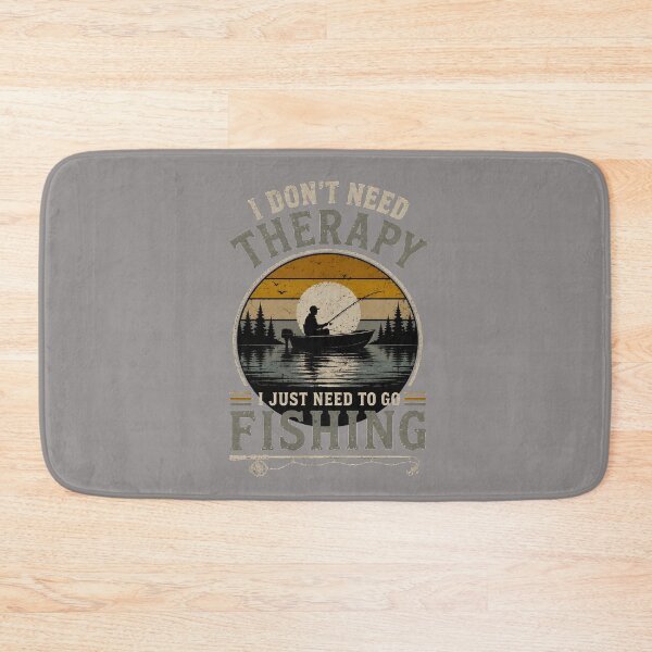 Item preview, No Therapy Required, Just Fishing Retro and Vintage Design  designed and sold by dytf79.