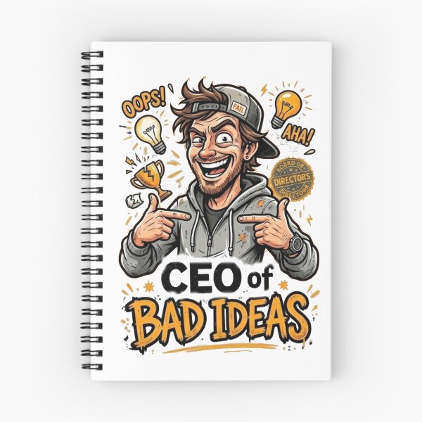 Item preview, CEO of Bad Ideas | Funny Sarcastic Office Humor Graphic T-Shirt designed and sold by RebellionShop.