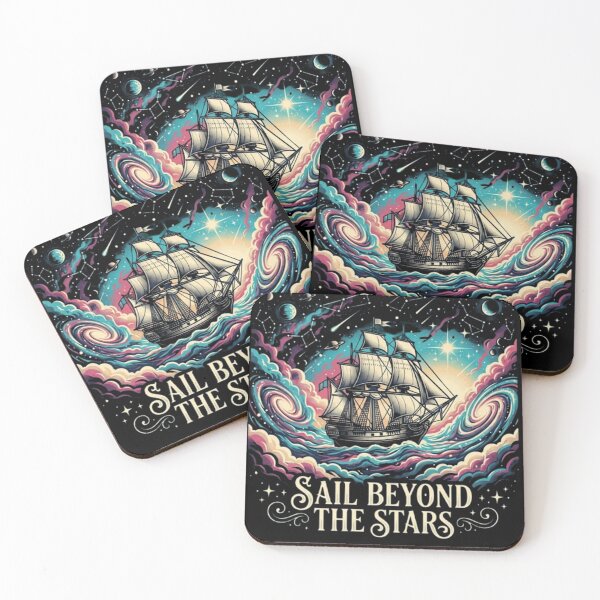 Item preview, Sail Beyond the Stars – Cosmic Ship Design designed and sold by Dogandesighn.