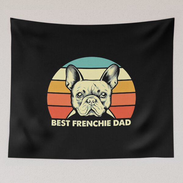 Item preview, Retro Sunset Best Frenchie Dad Apparel designed and sold by SoyLamderma.