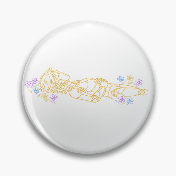 Item preview, Cyborg Flower Field Line Art designed and sold by KungPowUnicorn.