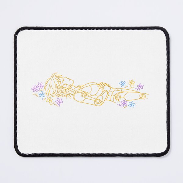 Item preview, Cyborg Flower Field Line Art designed and sold by KungPowUnicorn.