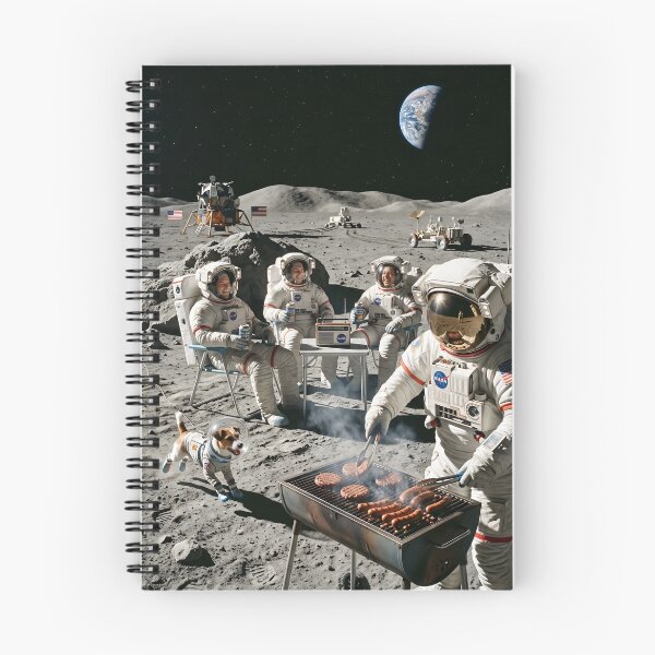 Item preview, Grilling on the moon designed and sold by WiseBow.