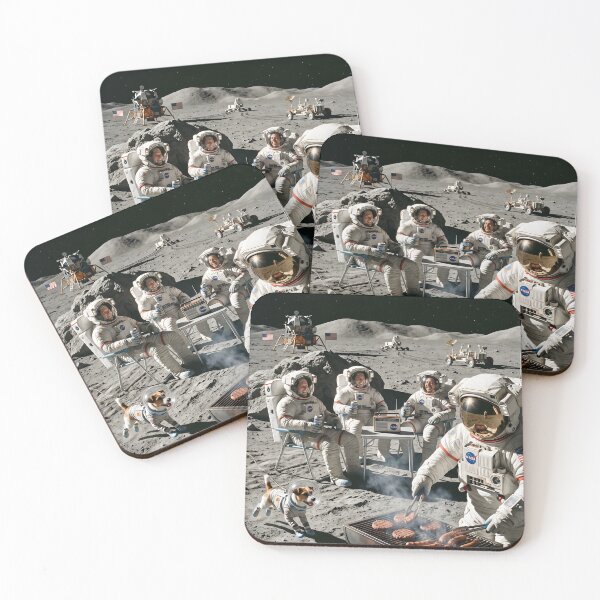 Item preview, Grilling on the moon designed and sold by WiseBow.